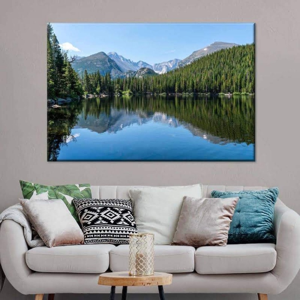 Picture Canadian Rocky Mountains 
30” by 50” ( 2.5ft x 4.1ft)